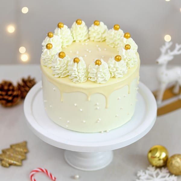 Pearlwhirl Winter Luxe Cake (500 Gm)