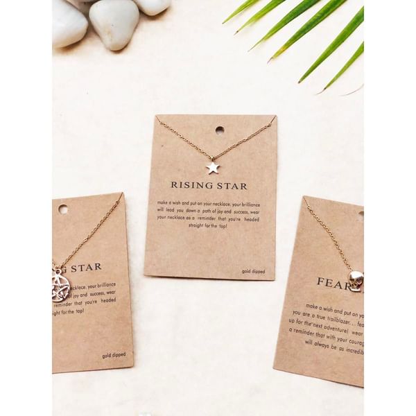 Pendant With Gold Chain - Single Piece - Juju Joy