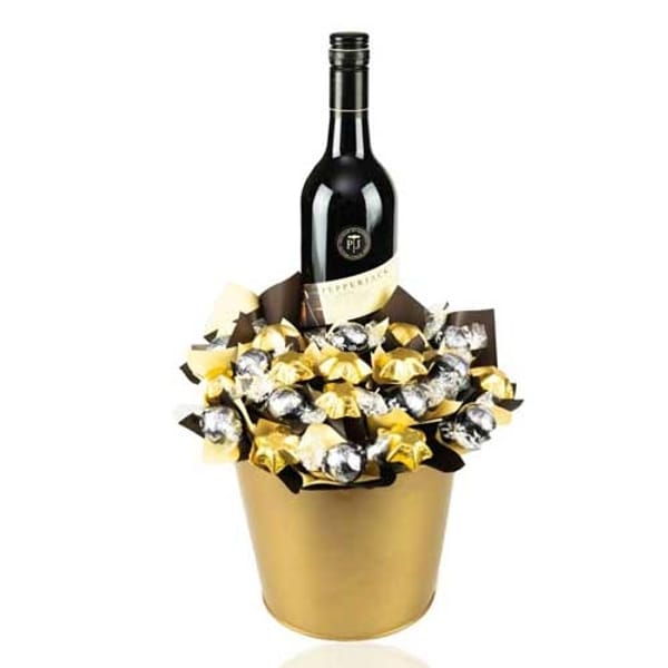 Pepperjack Shiraz & Chocolate Gift Bouquet