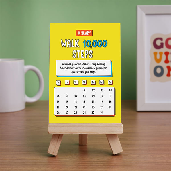 Personal Fitness Coach Calendar - Single Piece