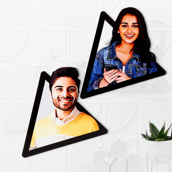 Personalized 3D Caricature Photo Frame - Set Of 2