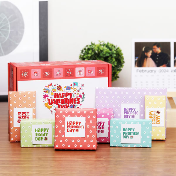 Personalized 7 Days Of Love Valentine's Day Hamper