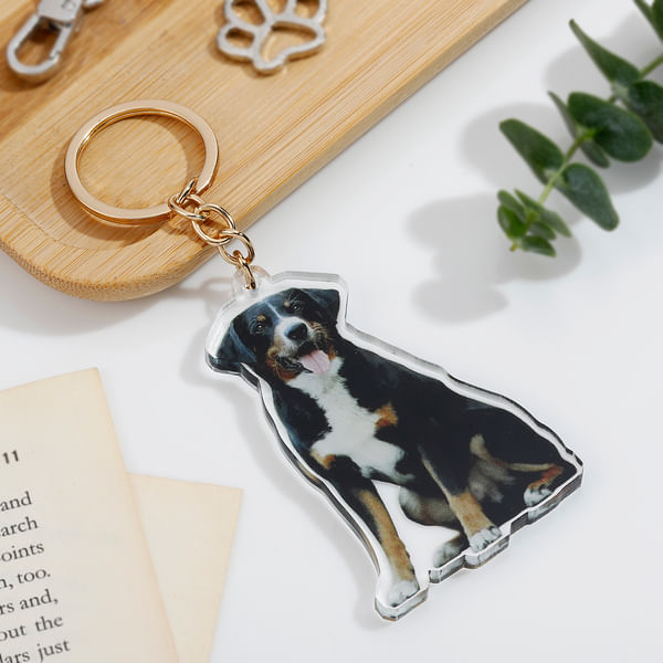 Personalized Adorable Pet Dog Keychain
