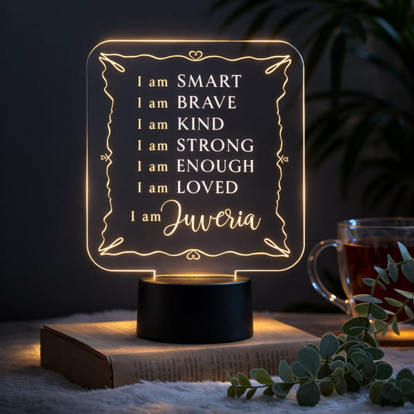 Personalized Affirmation LED Lamp For Women's Day