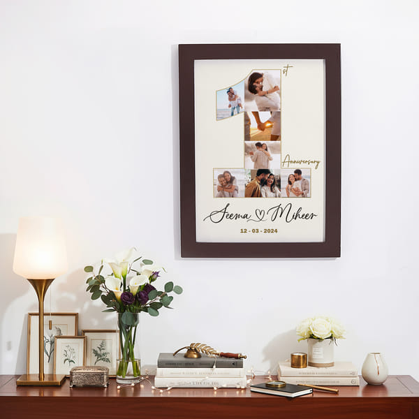 Personalized Anniversary Collage Photo Frame