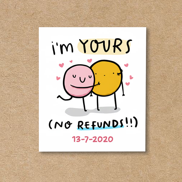Personalized Anniversary Fridge Magnet
