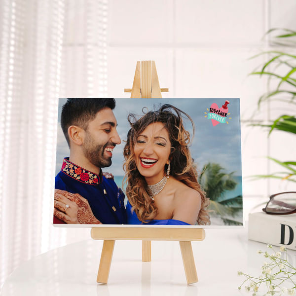 Personalized Anniversary Photo Canvas