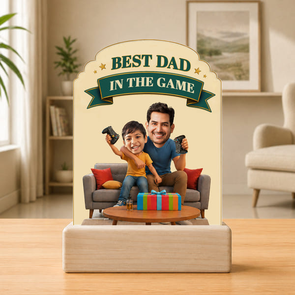 Personalized Best Dad Acrylic Photo Frame