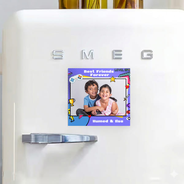 Personalized Best Friends Forever Kids Fridge Magnet