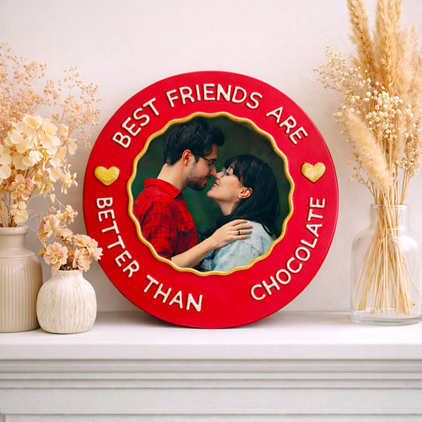 Personalized Best Friendship Valentine's Day Ceramic Frame