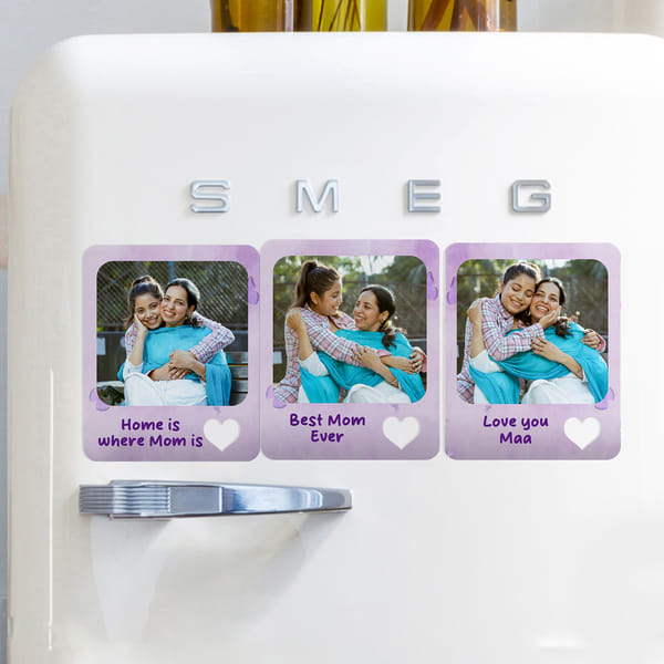 Personalized Best Mom Ever Fridge Magnets Trio