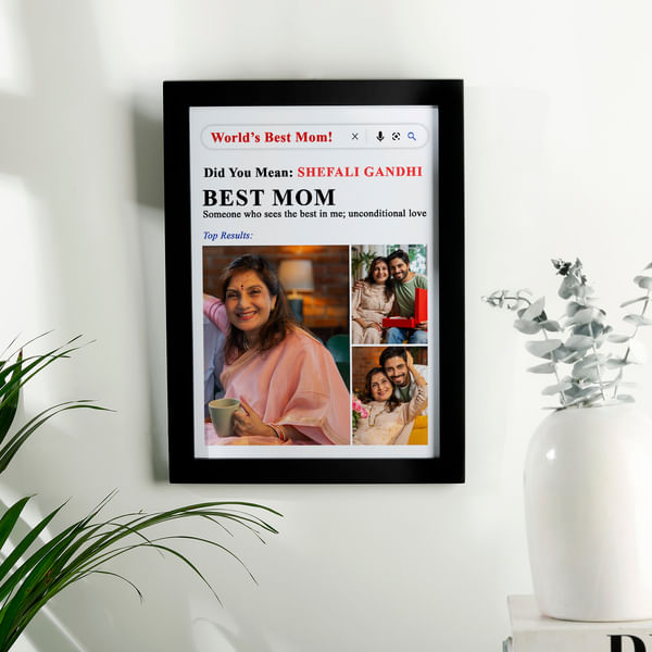 Personalized Best Mom Photo Frame
