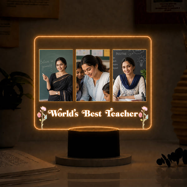 Personalized Best Teacher LED Lamp