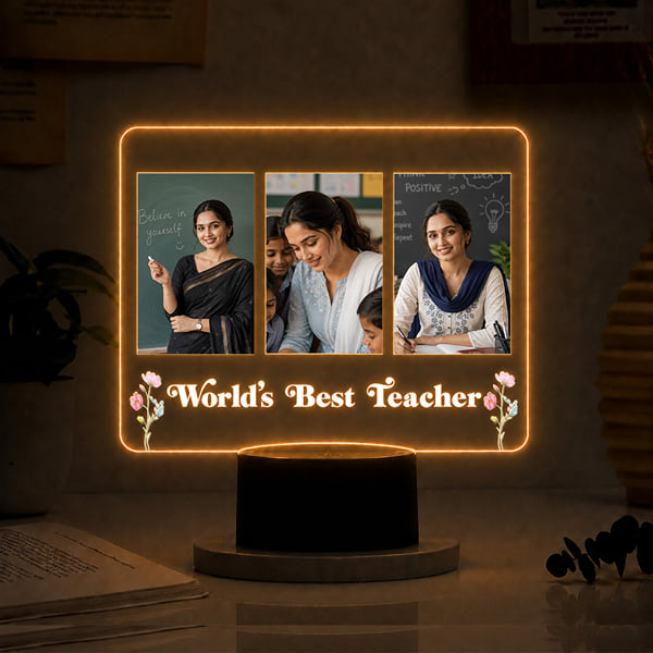 Personalized Best Teacher LED Lamp