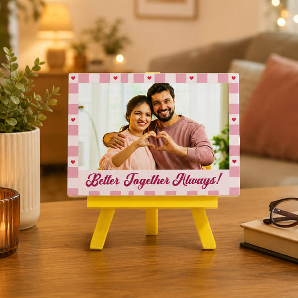 Personalized Better Together Couple Canvas Frame