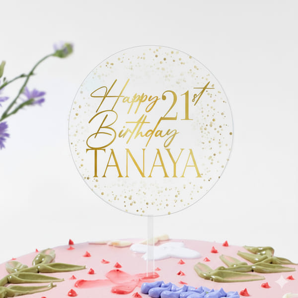 Personalized Birthday Cake Topper