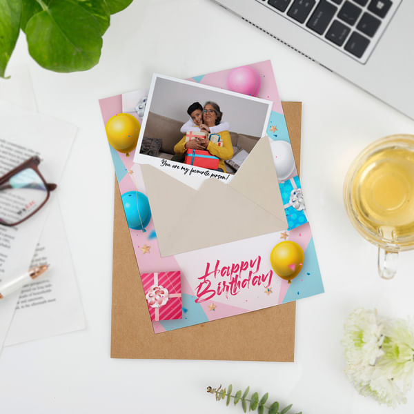 Personalized Birthday Card With Envelope