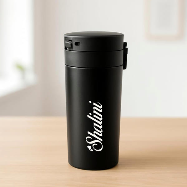 Personalized Black Vacuum-Insulated Mug