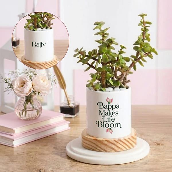 Personalized Blooming with Bappa Jade Plant
