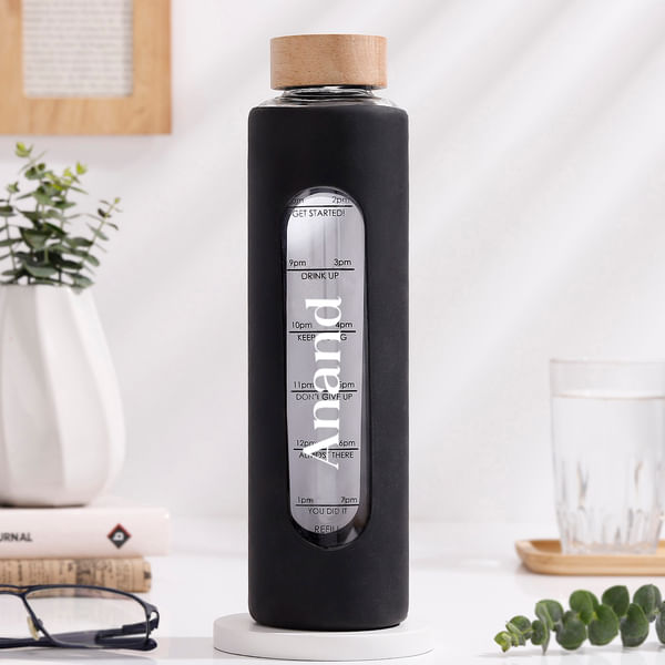 Personalized Borosilicate Glass Water Bottle For Him