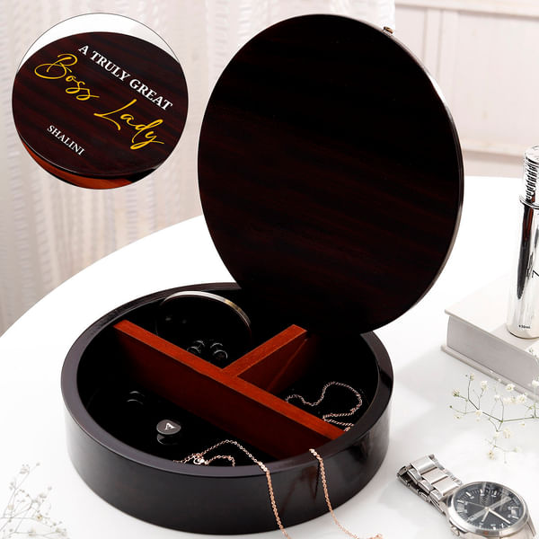 Personalized Boss Lady Essentials Organizer For Mom