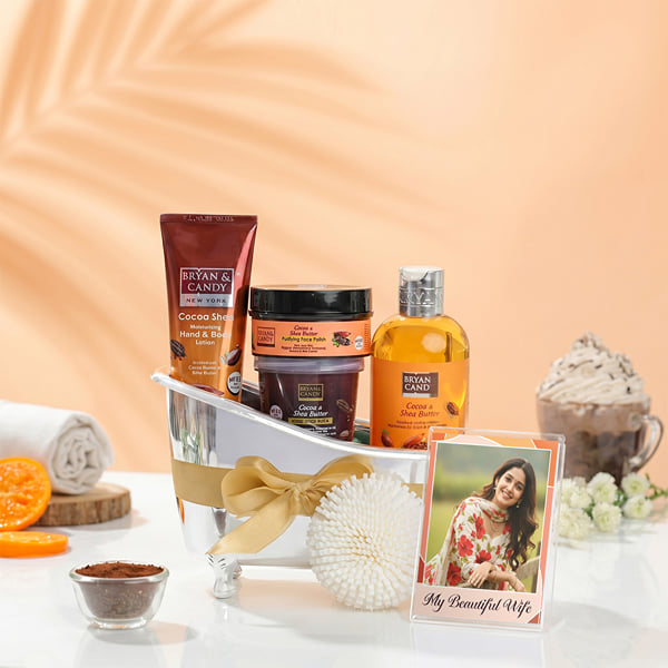 Personalized Bryan Candy Cocoa Karwa Chauth Gift Set