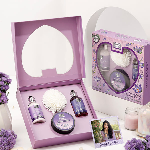 Personalized Bryan Candy Lavender Bliss Bath & Body Set