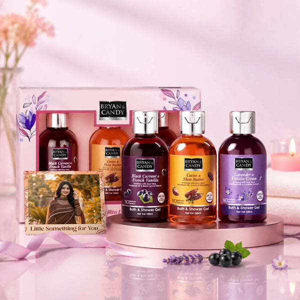 Personalized Bryan Candy Luxurious Shower Gel Kit