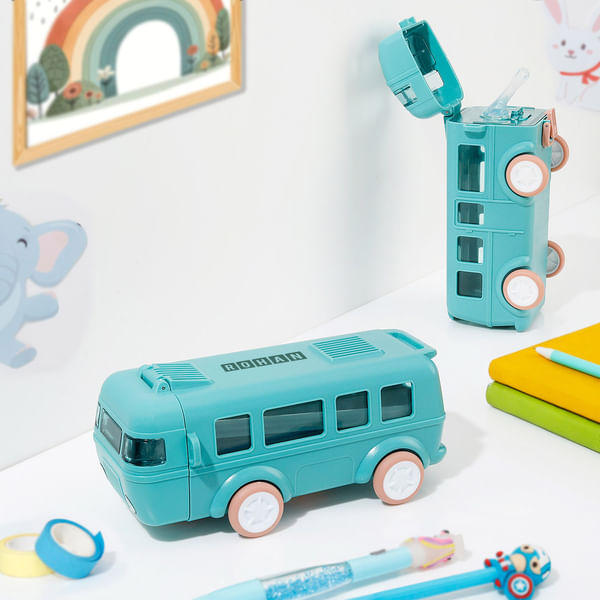 Personalized Bus Water Bottle For Kids