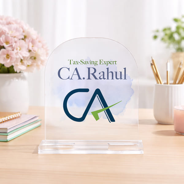 Personalized CA Acrylic Desk Stand