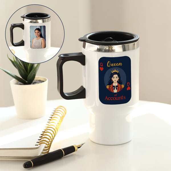Personalized CA Queen Travel Mug