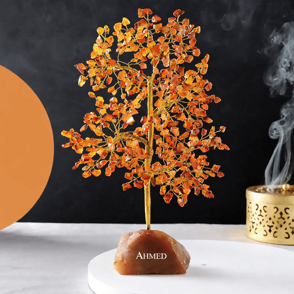 Personalized Carnelian Balancing Gemstone Tree - 500 Chips