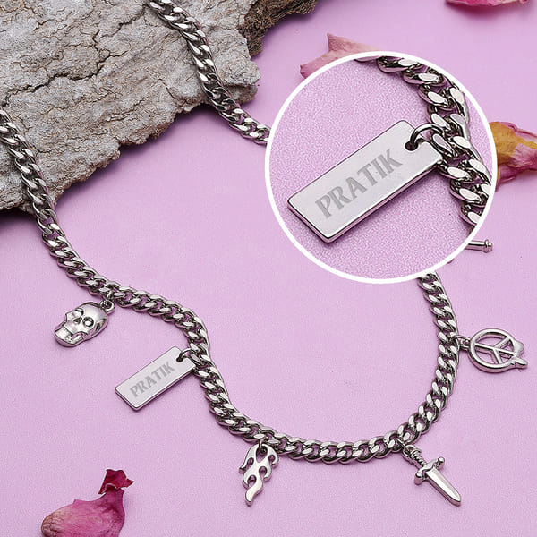 Personalized Charms Necklace for Men