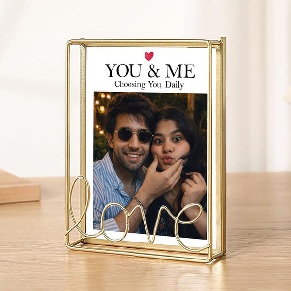 Personalized Choosing You Daily Metal Frame