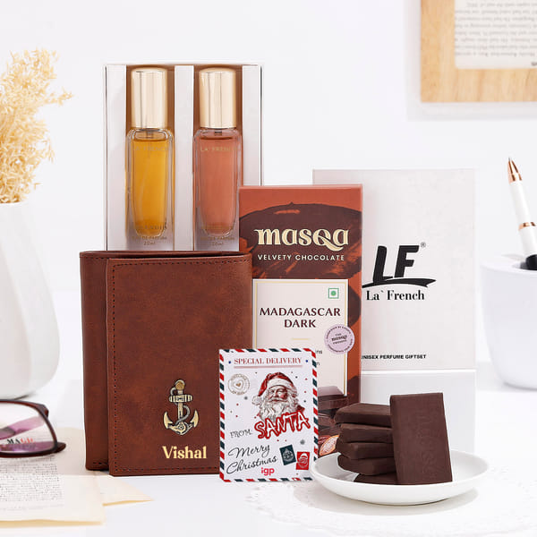 Personalized Christmas Edition Dapper Gift Box for Him