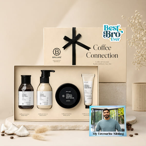 Personalized Coffee Rakhi Gift Set For Brother