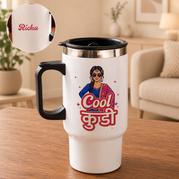 Personalized Cool Kuddi Travel Mug