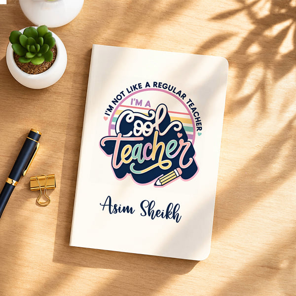 Personalized Cool Teacher Notebook