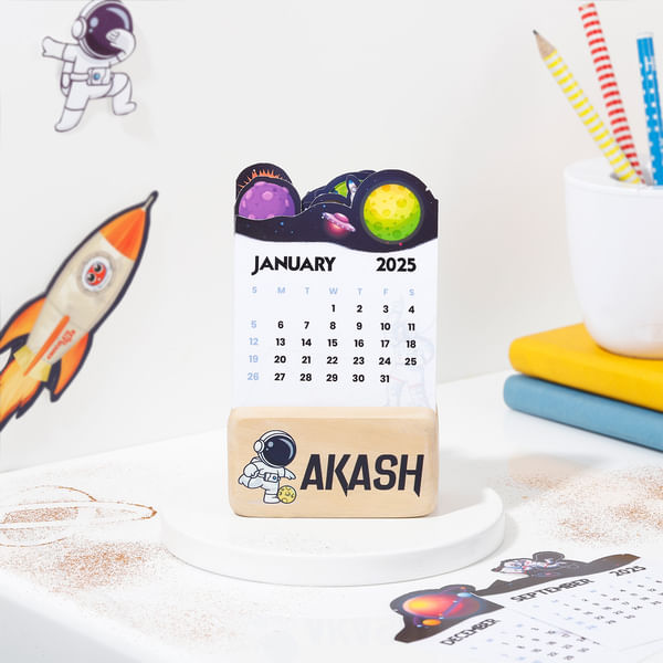 Personalized Cosmic Theme Mini Calendar