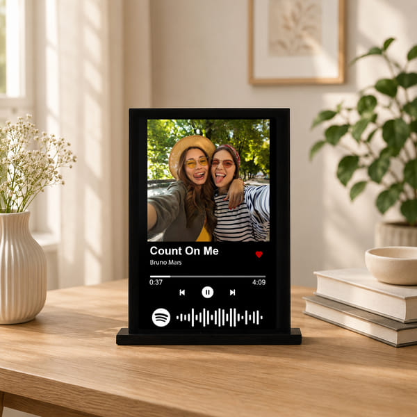 Personalized Count On Me Spotify Photo Frame