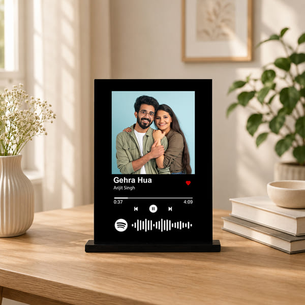 Personalized Cute Spotify Couple Photo Frame