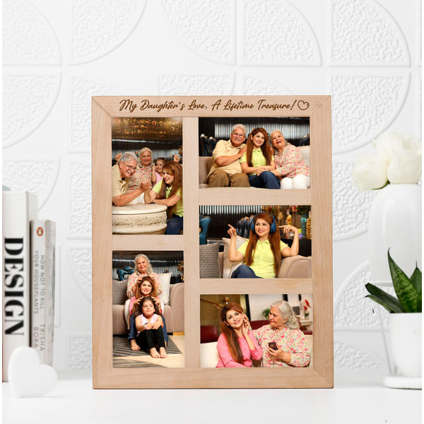 Personalized Daughter's Love Wooden Photo Frame