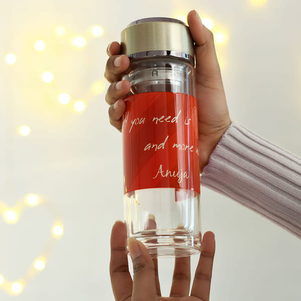 Personalized Detox Glass Bottle