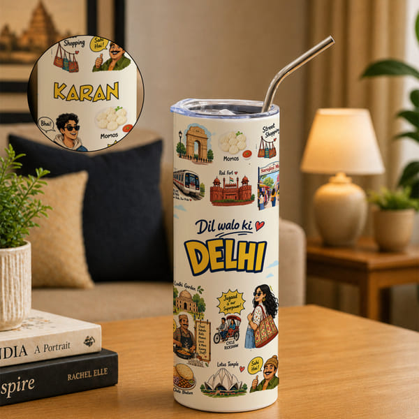 Personalized Dil Walo Ki Delhi Stainless Steel Sipper
