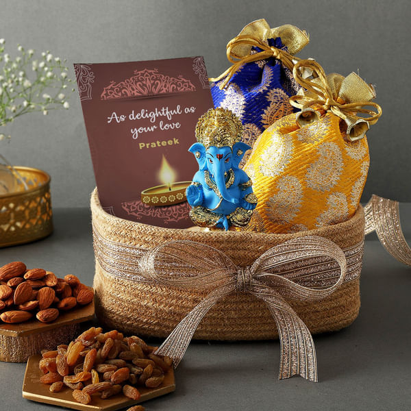 Personalized Diwali Jute Hamper