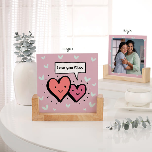 Personalized Double-Sided Mom Special Photo Frame