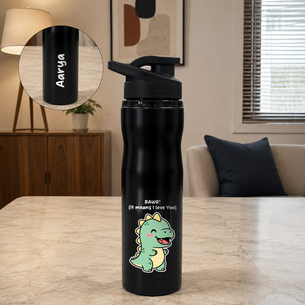 Personalized Dragon Stainless Steel Bottle For Kids
