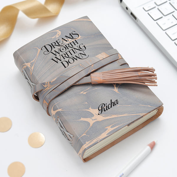 Personalized Dreams Worth Writing Down Journal