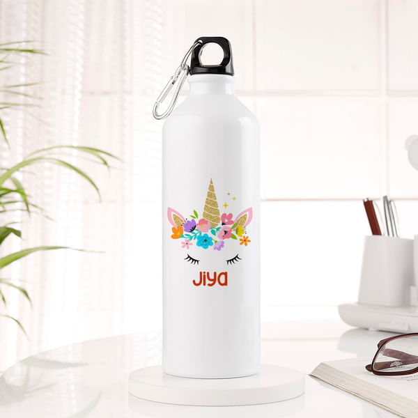 Personalized Dreamy Unicorn Sipper Bottle