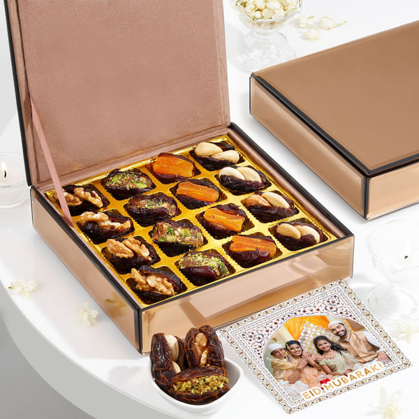 Personalized Eid Indulgence Dry Fruits Dates Box